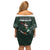 South Africa Rugby Off Shoulder Short Dress Springboks 4th Champions World Cup Proud Bokke - Wonder Print Shop
