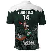 Custom South Africa Rugby Polo Shirt Springboks 4th Champions World Cup Proud Bokke - Wonder Print Shop