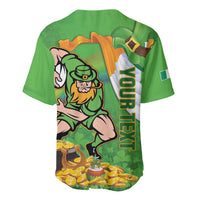 Personalised Ireland Rugby 2025 Baseball Jersey Irish Leprechaun Saint Patrick's Day