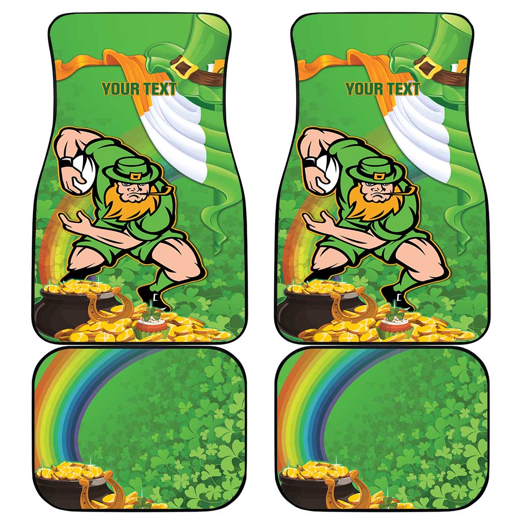 Personalised Ireland Rugby 2025 Car Mats Irish Leprechaun Saint Patrick's Day