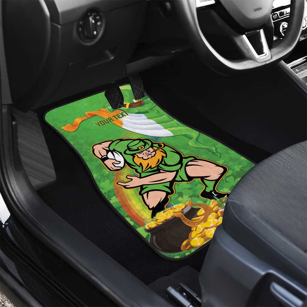 Personalised Ireland Rugby 2025 Car Mats Irish Leprechaun Saint Patrick's Day