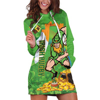 Personalised Ireland Rugby 2025 Hoodie Dress Irish Leprechaun Saint Patrick's Day - Wonder Print Shop