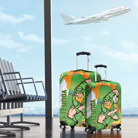 Personalised Ireland Rugby 2025 Luggage Cover Irish Leprechaun Saint Patrick's Day - Wonder Print Shop