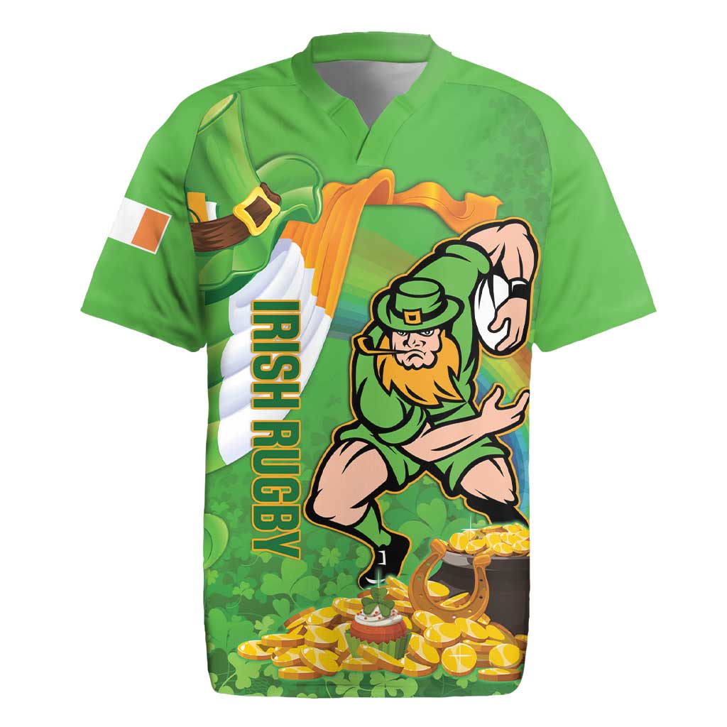 Personalised Ireland Rugby 2025 Rugby Jersey Irish Leprechaun Saint Patrick's Day - Wonder Print Shop