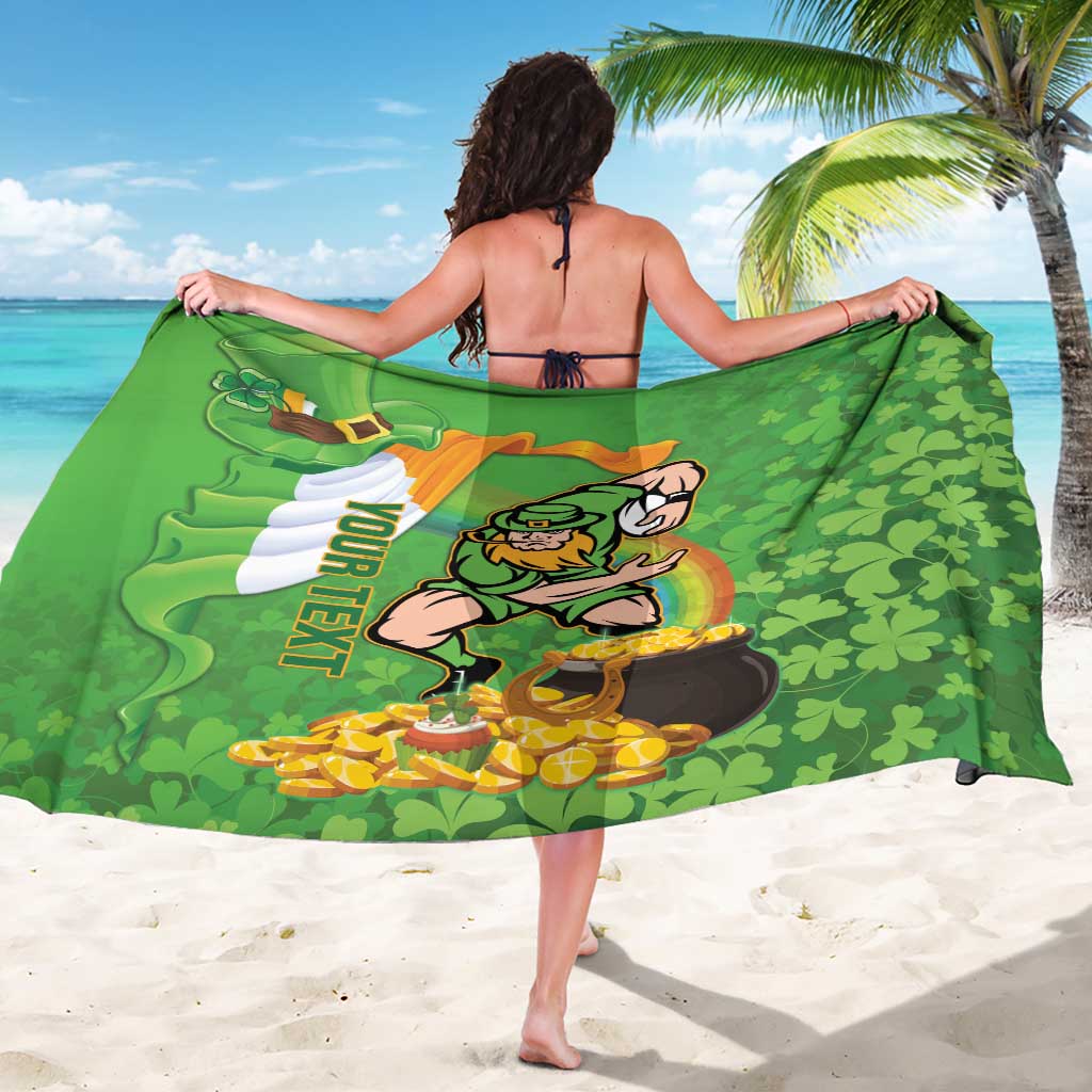 Personalised Ireland Rugby 2025 Sarong Irish Leprechaun Saint Patrick's Day - Wonder Print Shop
