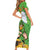 Personalised Ireland Rugby 2025 Short Sleeve Bodycon Dress Irish Leprechaun Saint Patrick's Day - Wonder Print Shop