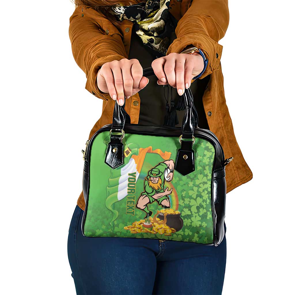 Personalised Ireland Rugby 2025 Shoulder Handbag Irish Leprechaun Saint Patrick's Day - Wonder Print Shop