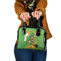 Personalised Ireland Rugby 2025 Shoulder Handbag Irish Leprechaun Saint Patrick's Day - Wonder Print Shop