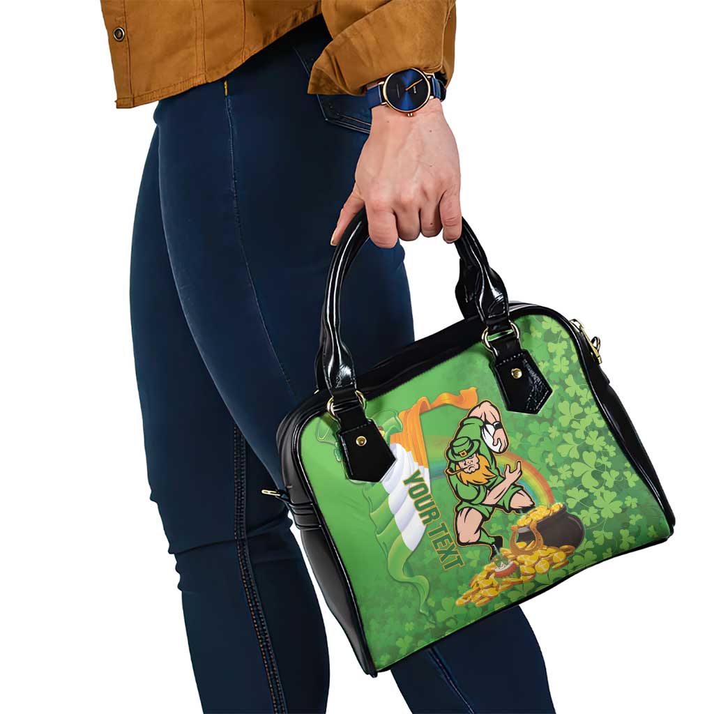 Personalised Ireland Rugby 2025 Shoulder Handbag Irish Leprechaun Saint Patrick's Day - Wonder Print Shop