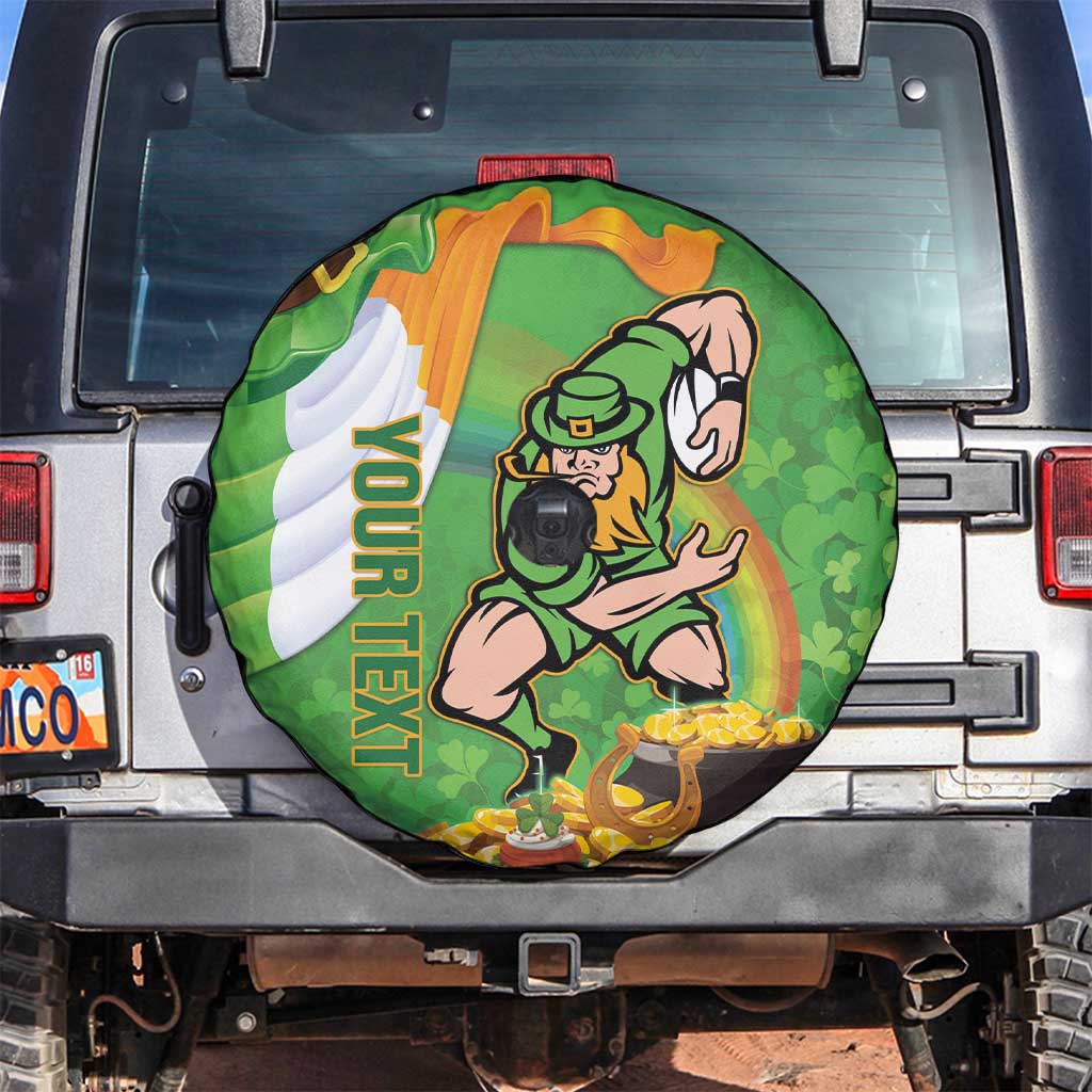 Personalised Ireland Rugby 2025 Spare Tire Cover Irish Leprechaun Saint Patrick's Day - Wonder Print Shop