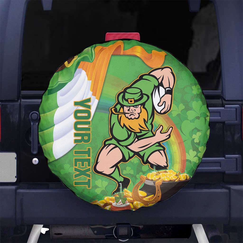 Personalised Ireland Rugby 2025 Spare Tire Cover Irish Leprechaun Saint Patrick's Day - Wonder Print Shop