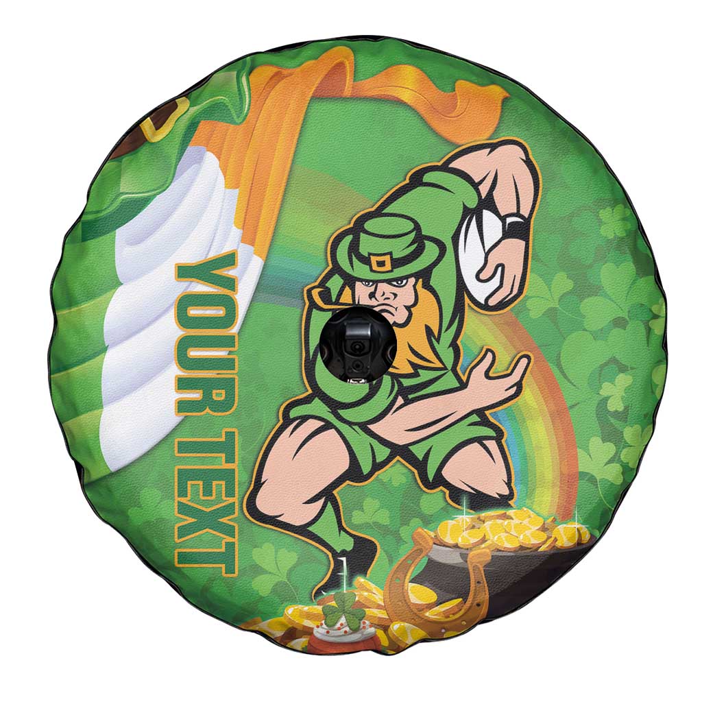 Personalised Ireland Rugby 2025 Spare Tire Cover Irish Leprechaun Saint Patrick's Day - Wonder Print Shop