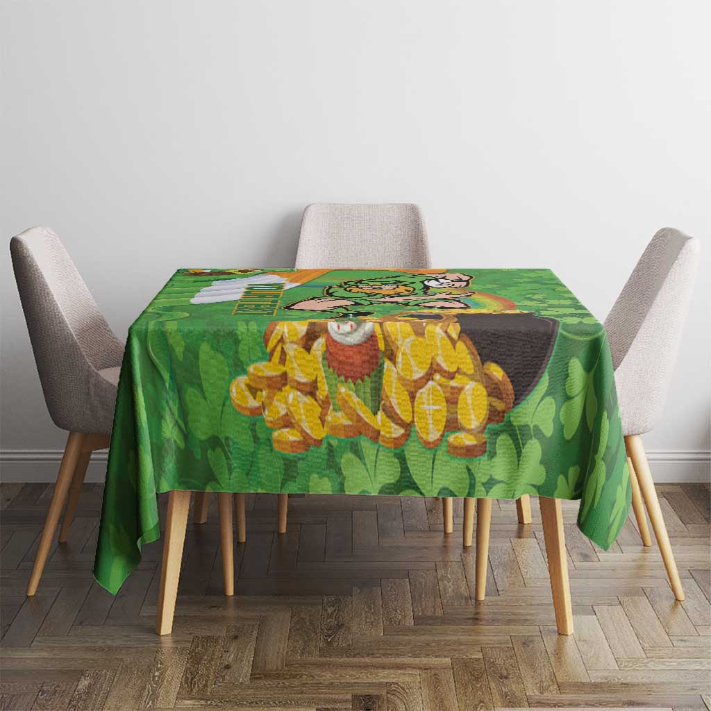 Personalised Ireland Rugby 2025 Tablecloth Irish Leprechaun Saint Patrick's Day - Wonder Print Shop