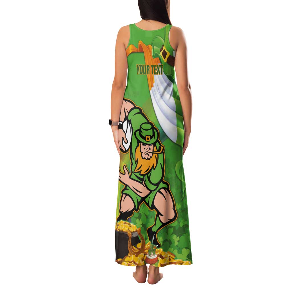 Personalised Ireland Rugby 2025 Tank Maxi Dress Irish Leprechaun Saint Patrick's Day - Wonder Print Shop