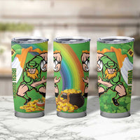 Personalised Ireland Rugby 2025 Tumbler Cup Irish Leprechaun Saint Patrick's Day - Wonder Print Shop