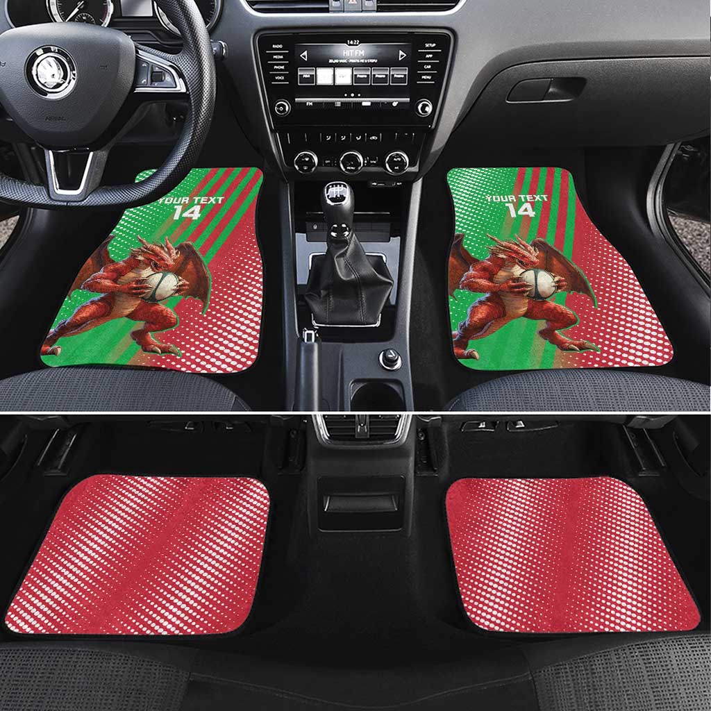 Custom Wales Rugby 2025 Car Mats Go Welsh Dragon Sporty Style