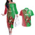 Custom Wales Rugby 2025 Couples Matching Off The Shoulder Long Sleeve Dress and Hawaiian Shirt Go Welsh Dragon Sporty Style