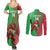 Custom Wales Rugby 2025 Couples Matching Summer Maxi Dress and Long Sleeve Button Shirt Go Welsh Dragon Sporty Style