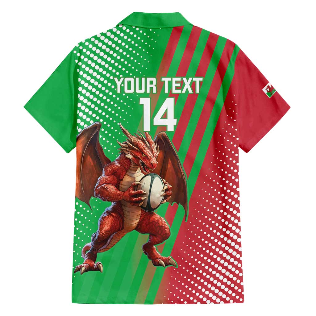 Custom Wales Rugby 2025 Family Matching Puletasi and Hawaiian Shirt Go Welsh Dragon Sporty Style
