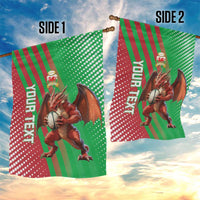 Custom Wales Rugby 2025 Garden Flag Go Welsh Dragon Sporty Style - Wonder Print Shop