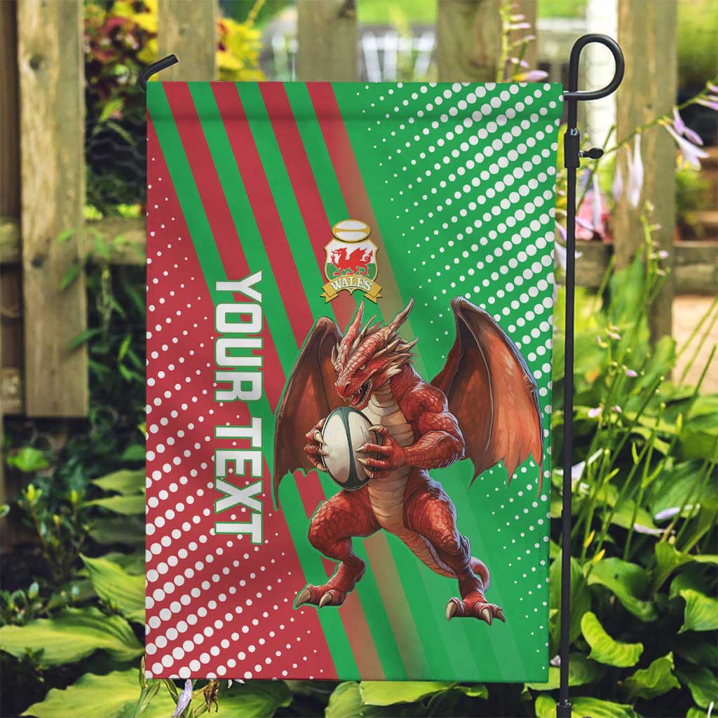 Custom Wales Rugby 2025 Garden Flag Go Welsh Dragon Sporty Style - Wonder Print Shop