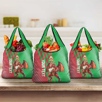 Custom Wales Rugby 2025 Grocery Bag Go Welsh Dragon Sporty Style