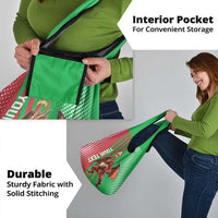 Custom Wales Rugby 2025 Grocery Bag Go Welsh Dragon Sporty Style