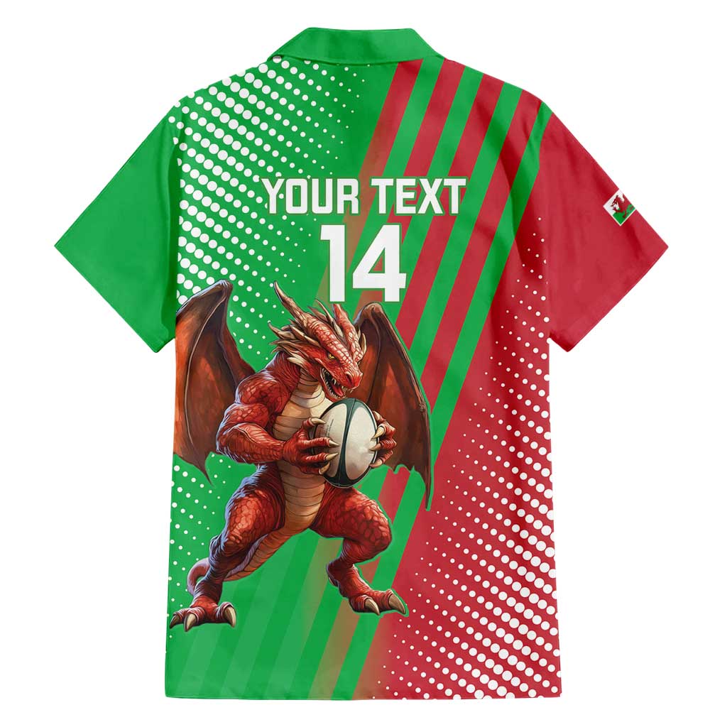 Custom Wales Rugby 2025 Hawaiian Shirt Go Welsh Dragon Sporty Style - Wonder Print Shop