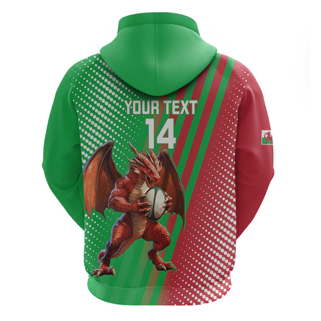 Custom Wales Rugby 2025 Hoodie Go Welsh Dragon Sporty Style - Wonder Print Shop