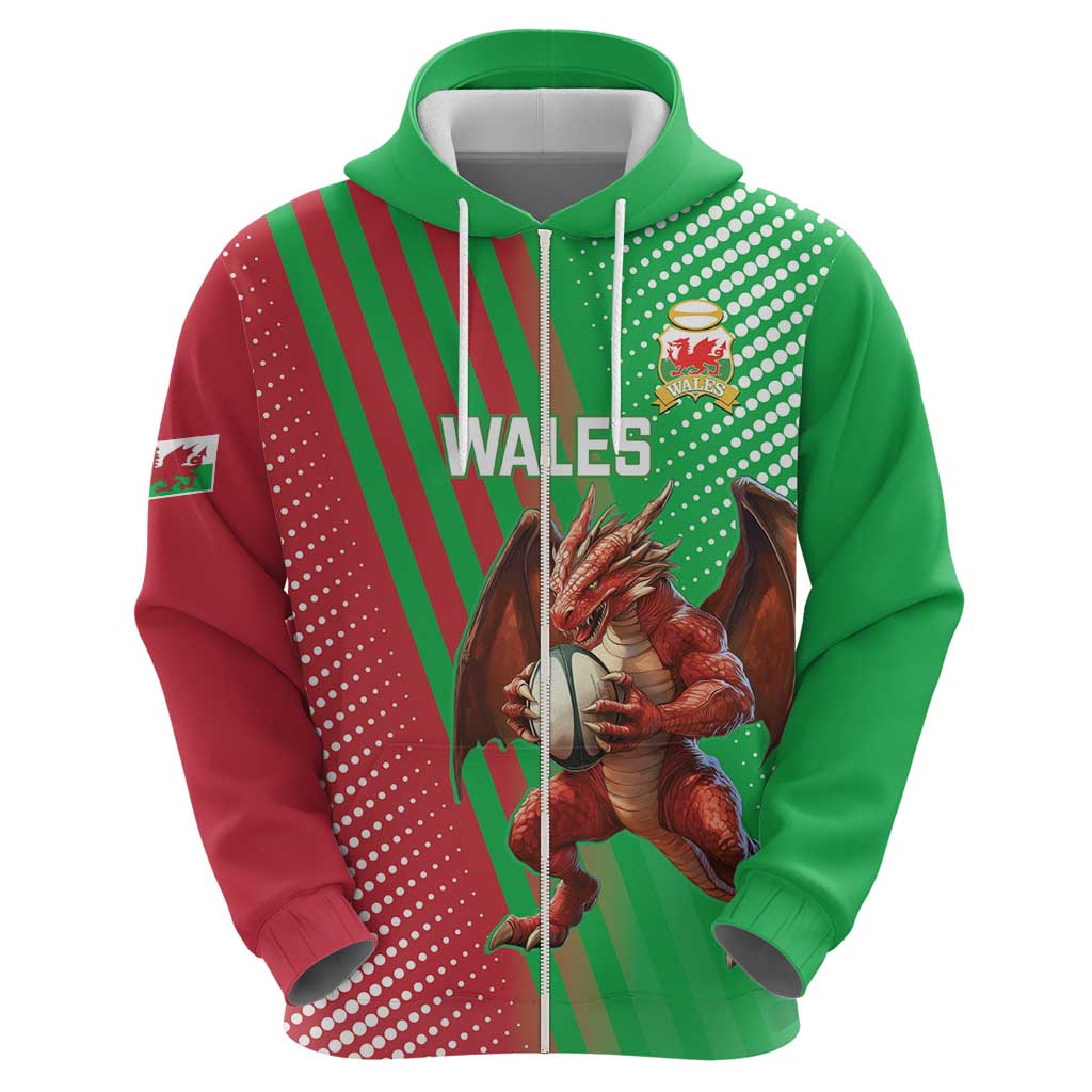 Custom Wales Rugby 2025 Hoodie Go Welsh Dragon Sporty Style - Wonder Print Shop