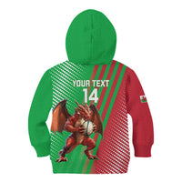Custom Wales Rugby 2025 Kid Hoodie Go Welsh Dragon Sporty Style - Wonder Print Shop