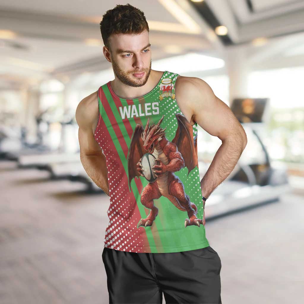 Custom Wales Rugby 2025 Men Tank Top Go Welsh Dragon Sporty Style - Wonder Print Shop