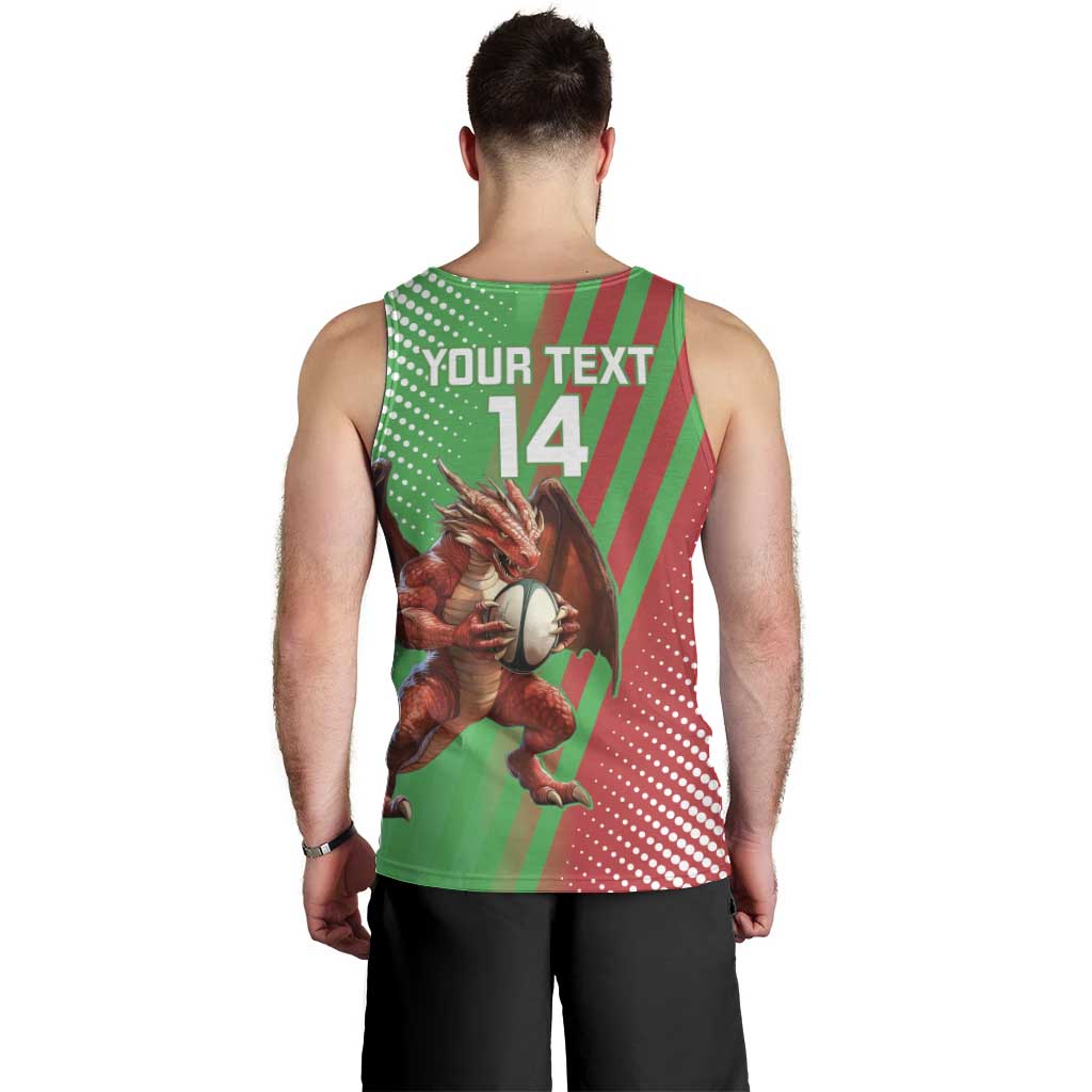 Custom Wales Rugby 2025 Men Tank Top Go Welsh Dragon Sporty Style - Wonder Print Shop