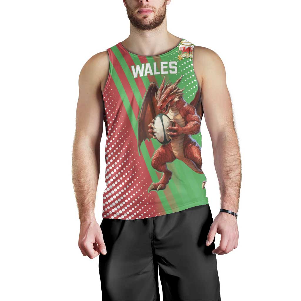 Custom Wales Rugby 2025 Men Tank Top Go Welsh Dragon Sporty Style - Wonder Print Shop