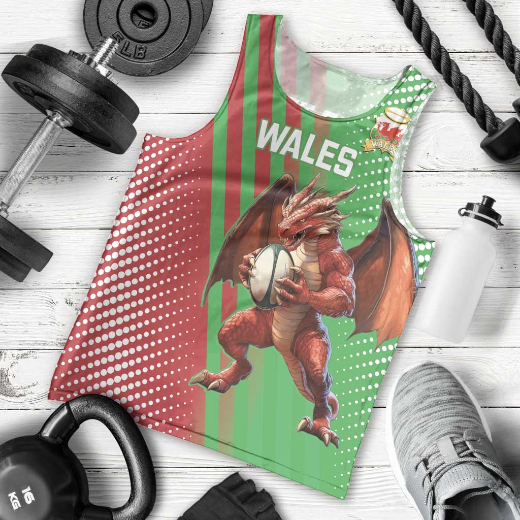 Custom Wales Rugby 2025 Men Tank Top Go Welsh Dragon Sporty Style - Wonder Print Shop