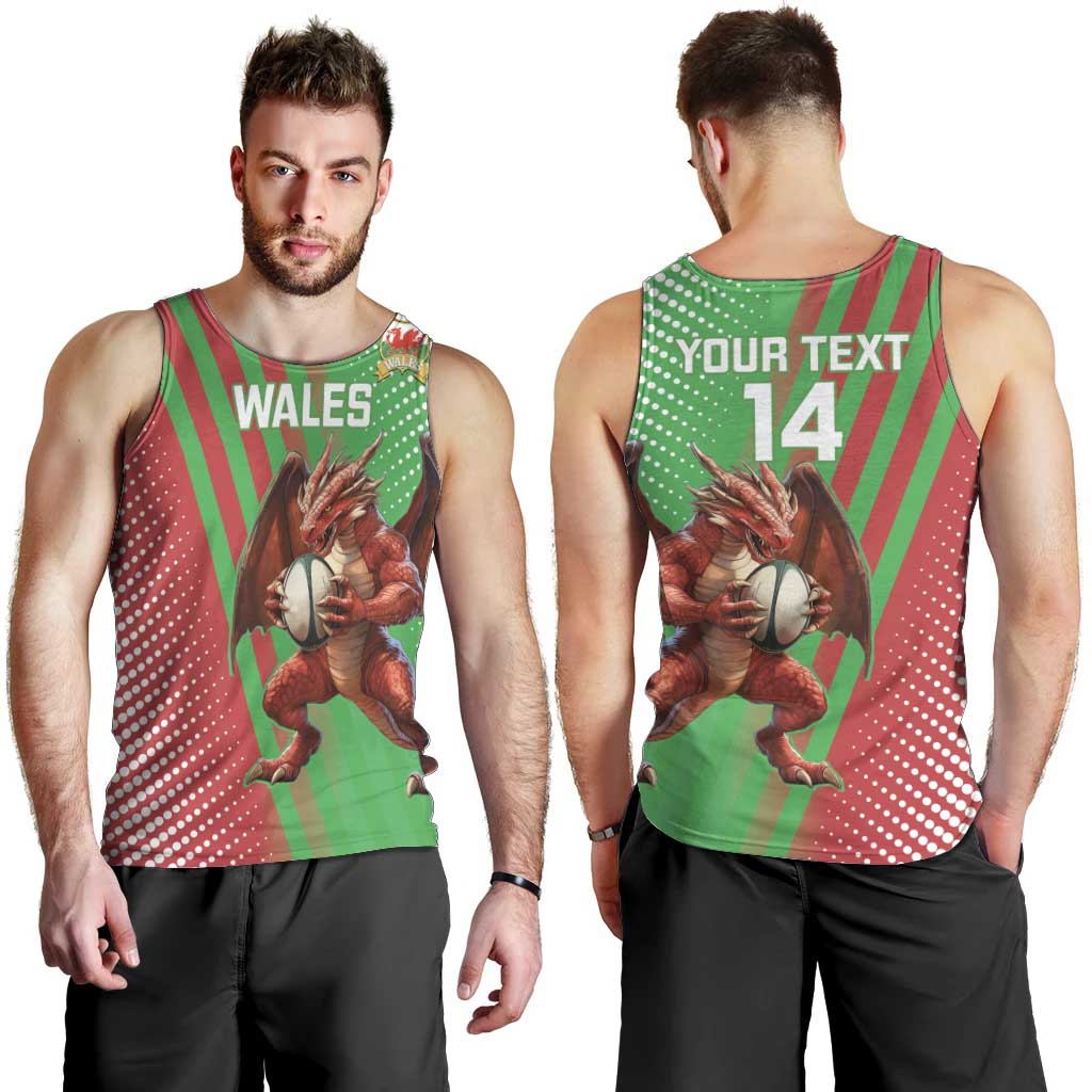 Custom Wales Rugby 2025 Men Tank Top Go Welsh Dragon Sporty Style - Wonder Print Shop