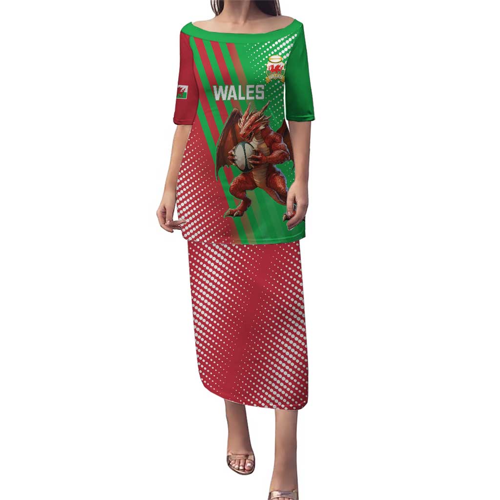 Custom Wales Rugby 2025 Puletasi Go Welsh Dragon Sporty Style - Wonder Print Shop