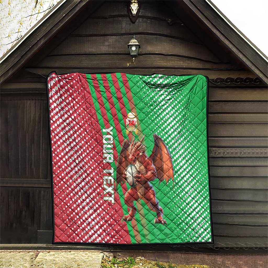 Custom Wales Rugby 2025 Quilt Go Welsh Dragon Sporty Style - Wonder Print Shop
