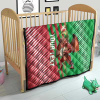Custom Wales Rugby 2025 Quilt Go Welsh Dragon Sporty Style - Wonder Print Shop