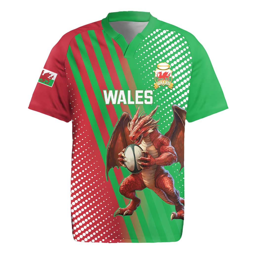 Custom Wales Rugby 2025 Rugby Jersey Go Welsh Dragon Sporty Style - Wonder Print Shop