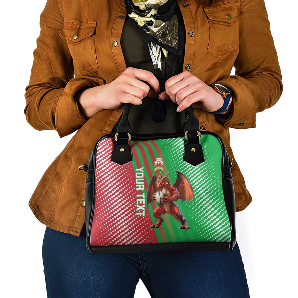 Custom Wales Rugby 2025 Shoulder Handbag Go Welsh Dragon Sporty Style - Wonder Print Shop