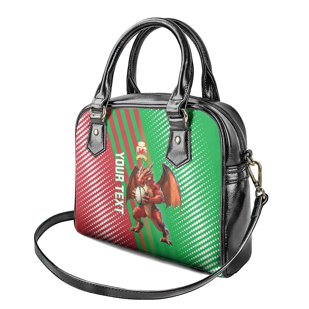 Custom Wales Rugby 2025 Shoulder Handbag Go Welsh Dragon Sporty Style - Wonder Print Shop