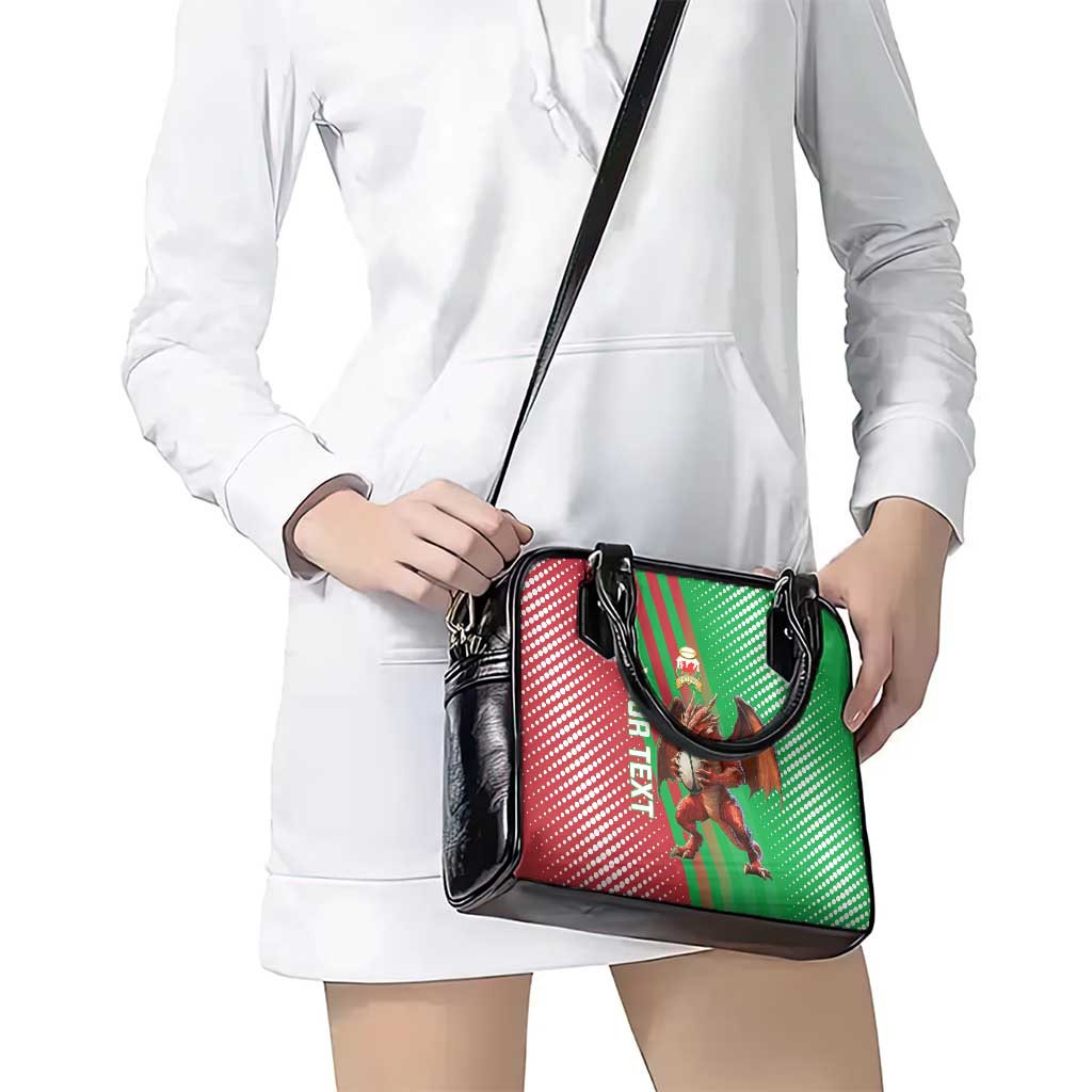 Custom Wales Rugby 2025 Shoulder Handbag Go Welsh Dragon Sporty Style - Wonder Print Shop
