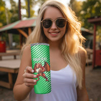 Custom Wales Rugby 2025 Skinny Tumbler Go Welsh Dragon Sporty Style - Wonder Print Shop