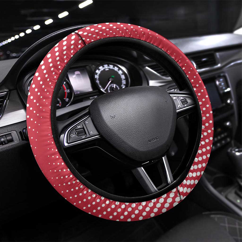 Wales Rugby 2025 Steering Wheel Cover Go Welsh Dragon Sporty Style - Wonder Print Shop