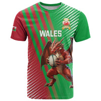 Custom Wales Rugby 2025 T Shirt Go Welsh Dragon Sporty Style - Wonder Print Shop