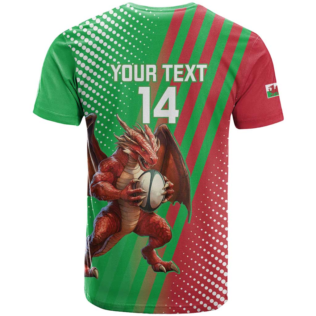 Custom Wales Rugby 2025 T Shirt Go Welsh Dragon Sporty Style - Wonder Print Shop