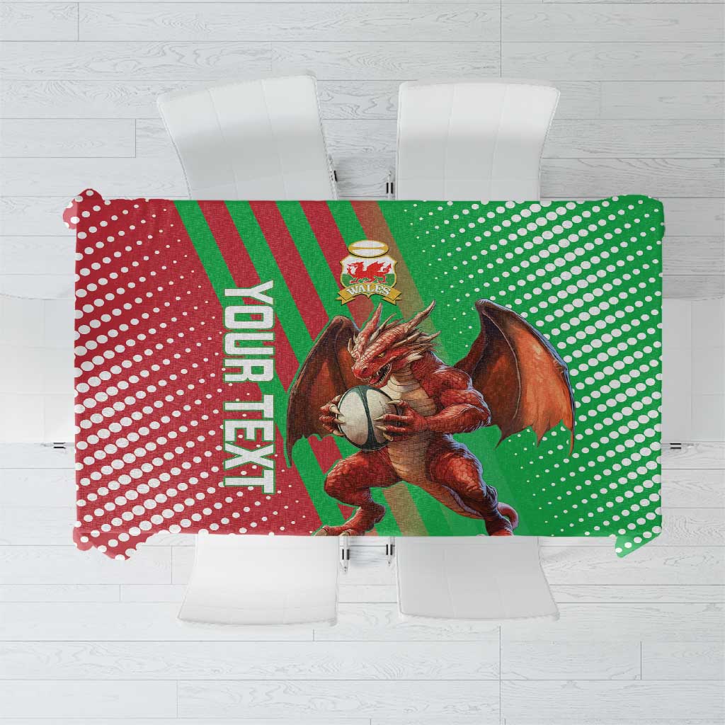 Custom Wales Rugby 2025 Tablecloth Go Welsh Dragon Sporty Style - Wonder Print Shop