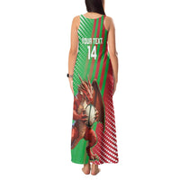 Custom Wales Rugby 2025 Tank Maxi Dress Go Welsh Dragon Sporty Style - Wonder Print Shop