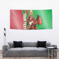 Custom Wales Rugby 2025 Tapestry Go Welsh Dragon Sporty Style - Wonder Print Shop